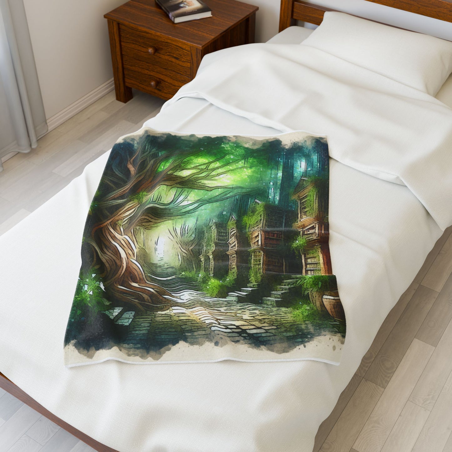 Library of Enchantment - Plush Blanket
