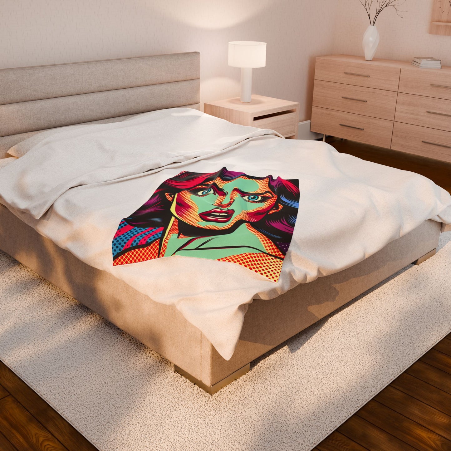 Retro Pop Expression - Plush Blanket