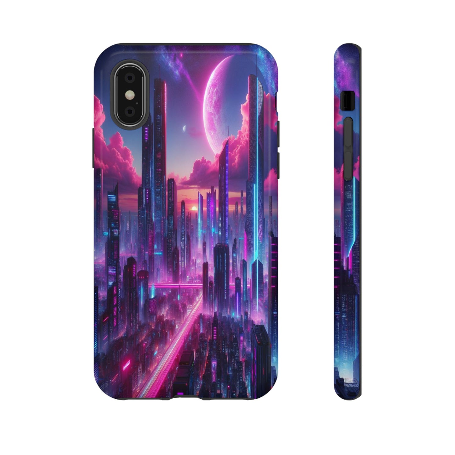 Futuristic Skyline Fantasy - Phone Case