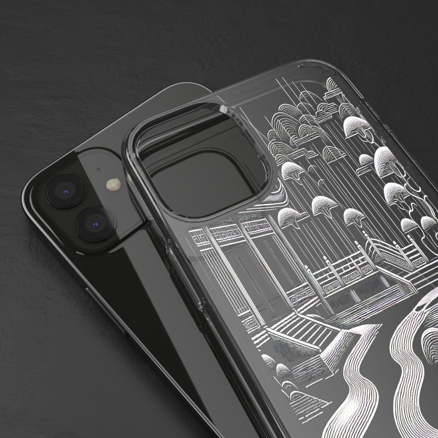 Transparent Zen Pathway Iphone Case Compatible With Iphone 16 15 14 - Clear Phone Cover