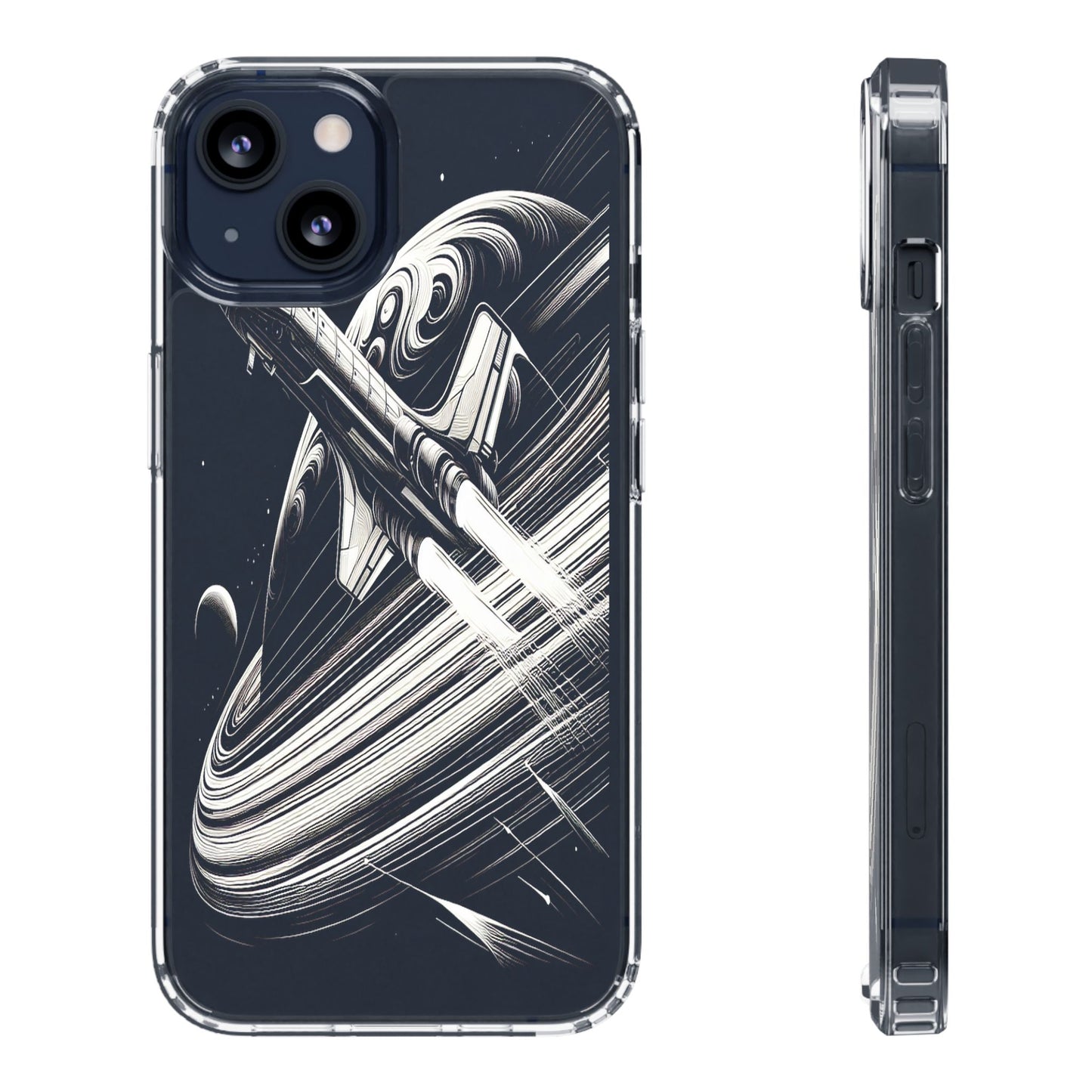 Transparent Voyage Beyond the Rings Iphone Case Compatible With Iphone 16 15 14 - Clear Phone Cover