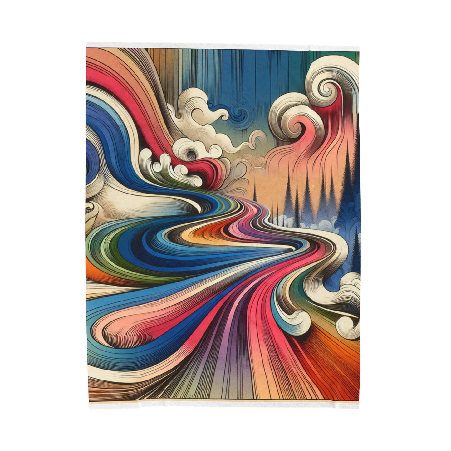 Flowing Visions - Plush Blanket