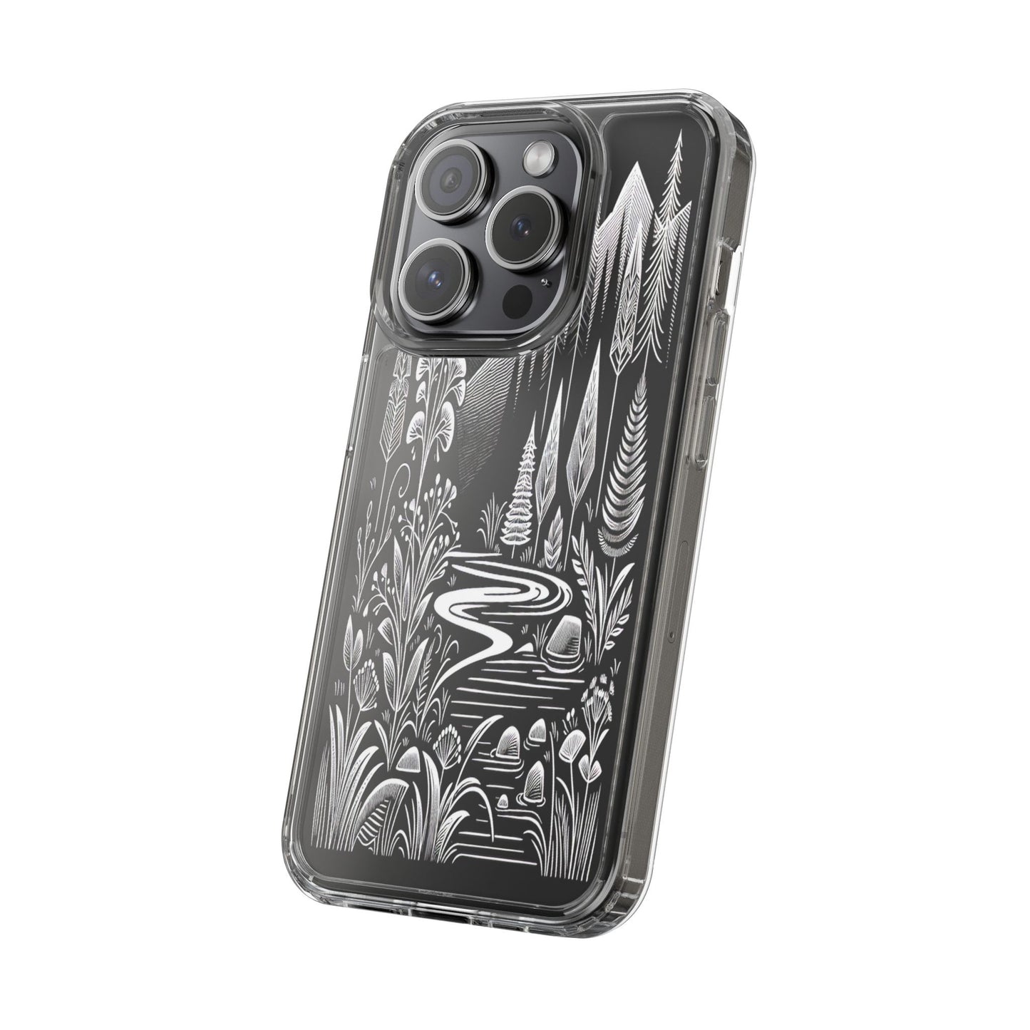 Transparent Alpine Wilderness Pathways Iphone Case Compatible With Iphone 16 15 14 - Clear Phone Cover