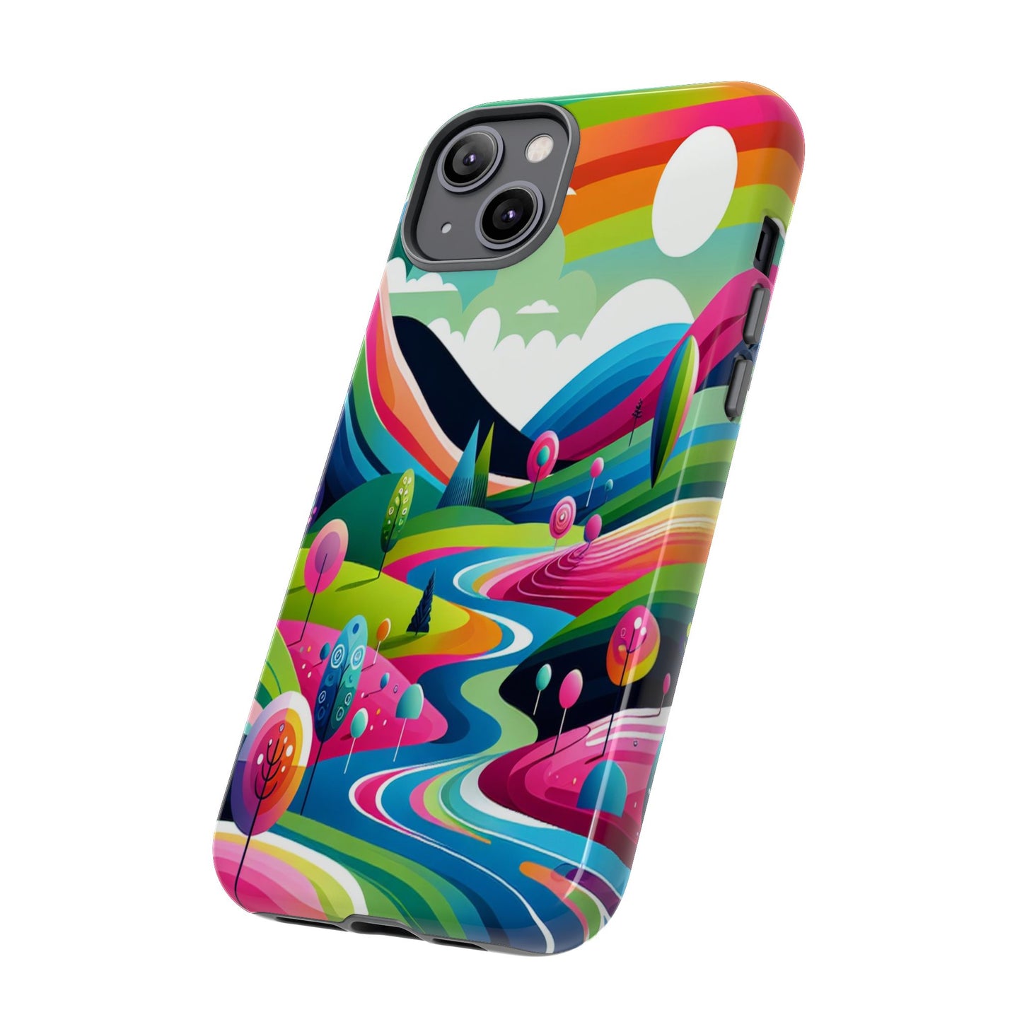 Colorful Landscape Journey - Phone Case