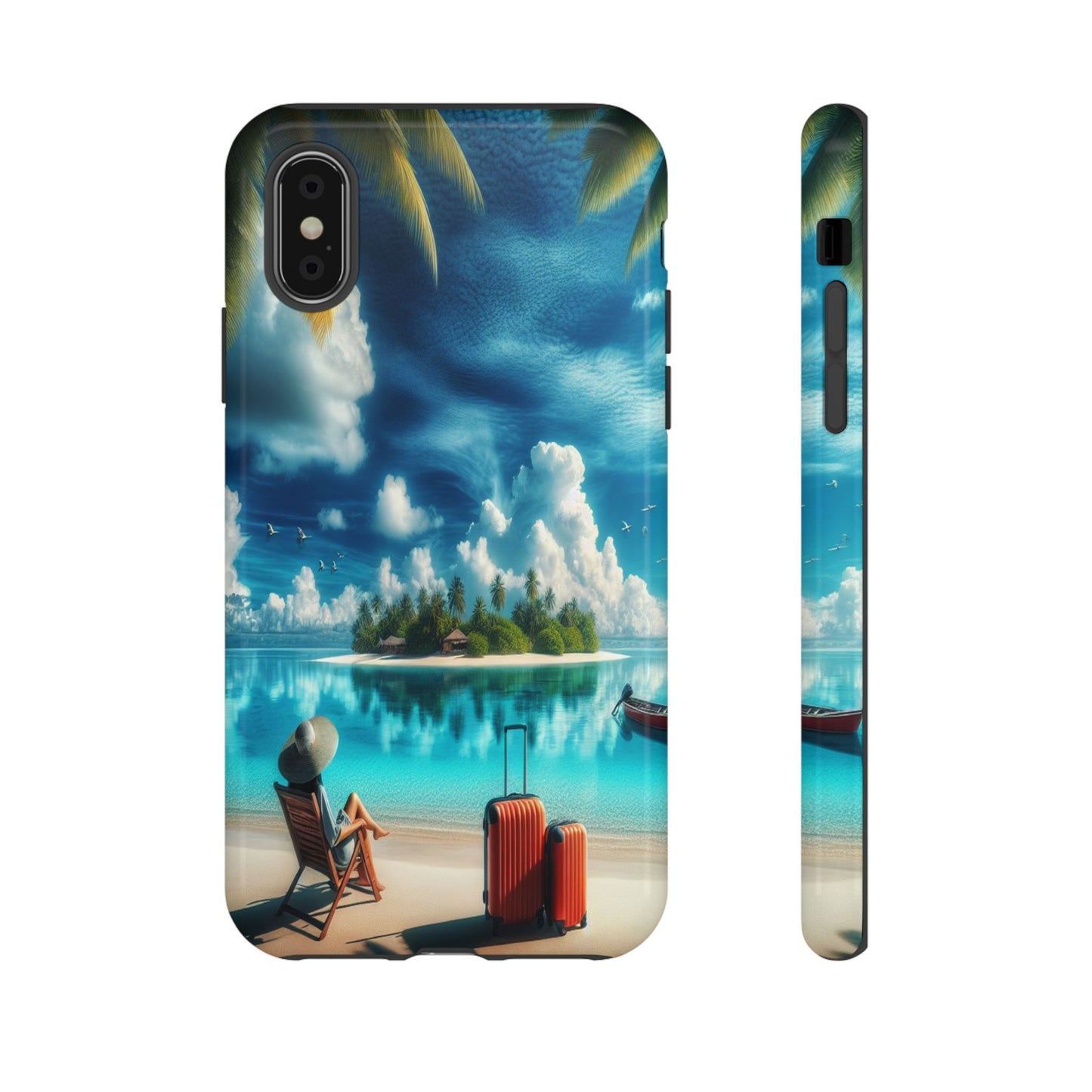 Custom ProtectiveIsland Escape in ParadiseIphone Case Compatible With Iphone 16 15 14 - Phone Cover