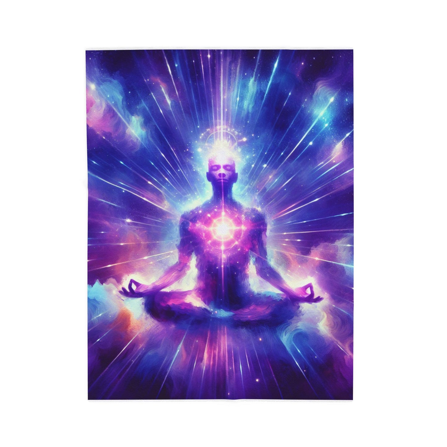 Enlighten Meditative Illumination - Plush Blanket