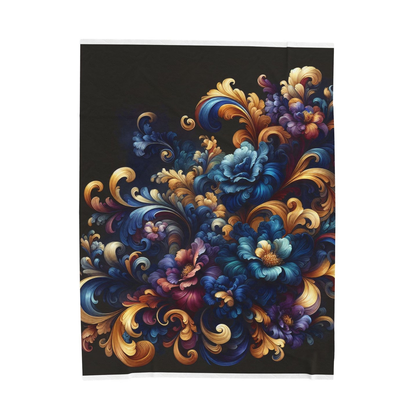 Flourishing Elegance - Plush Blanket