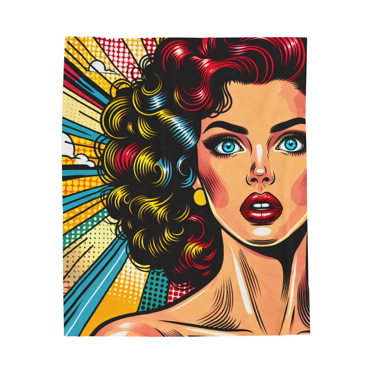 Retro Pop Diva- Plush Blanket