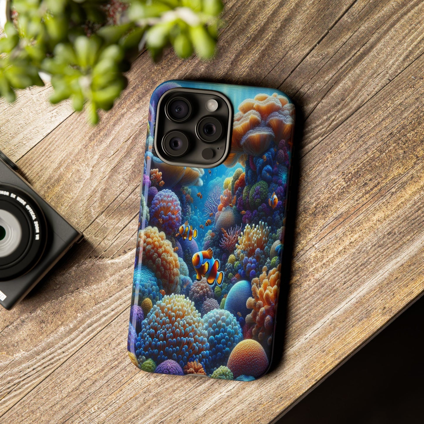 Custom ProtectiveUnderwater Paradise Alive with ColorIphone Case Compatible With Iphone 16 15 14 - Phone Cover