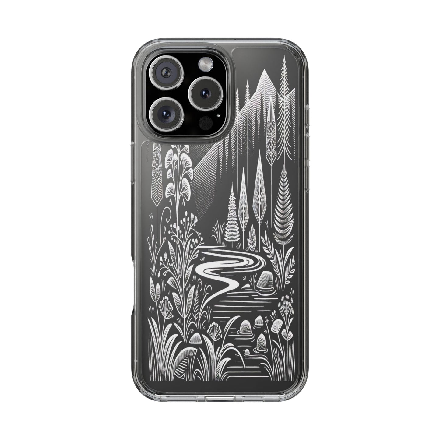 Transparent Alpine Wilderness Pathways Iphone Case Compatible With Iphone 16 15 14 - Clear Phone Cover
