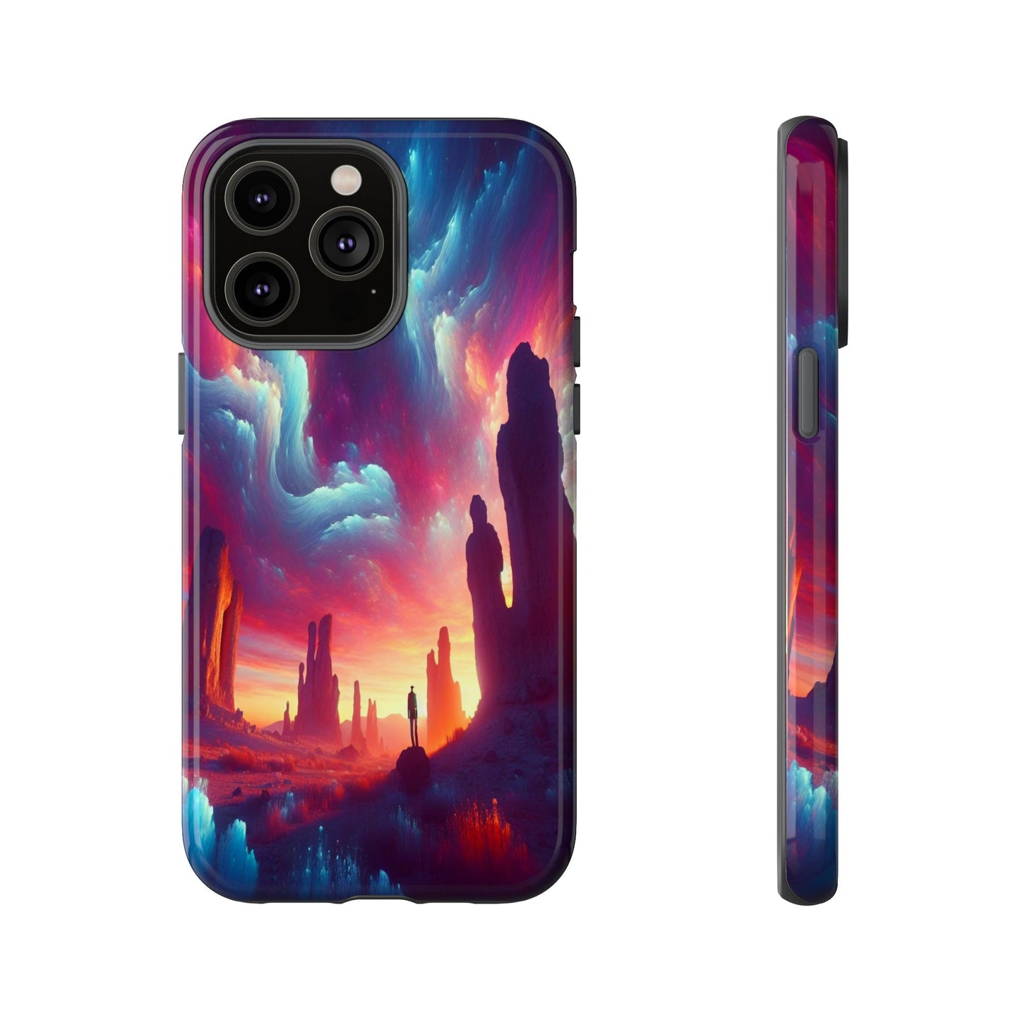Wanderer in the Painted Sky - Phone Case