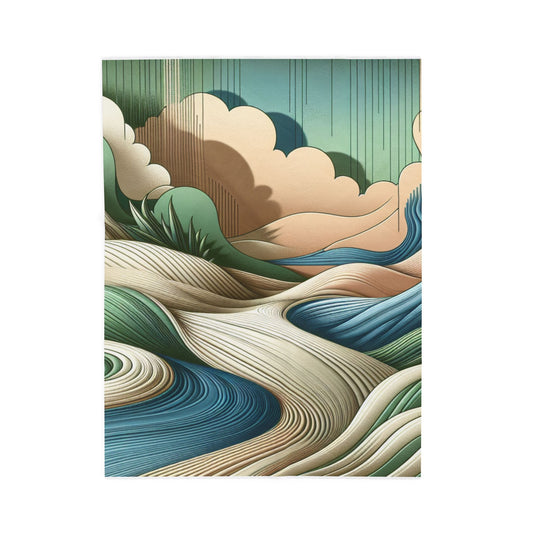 Flowing Fields - Plush Blanket