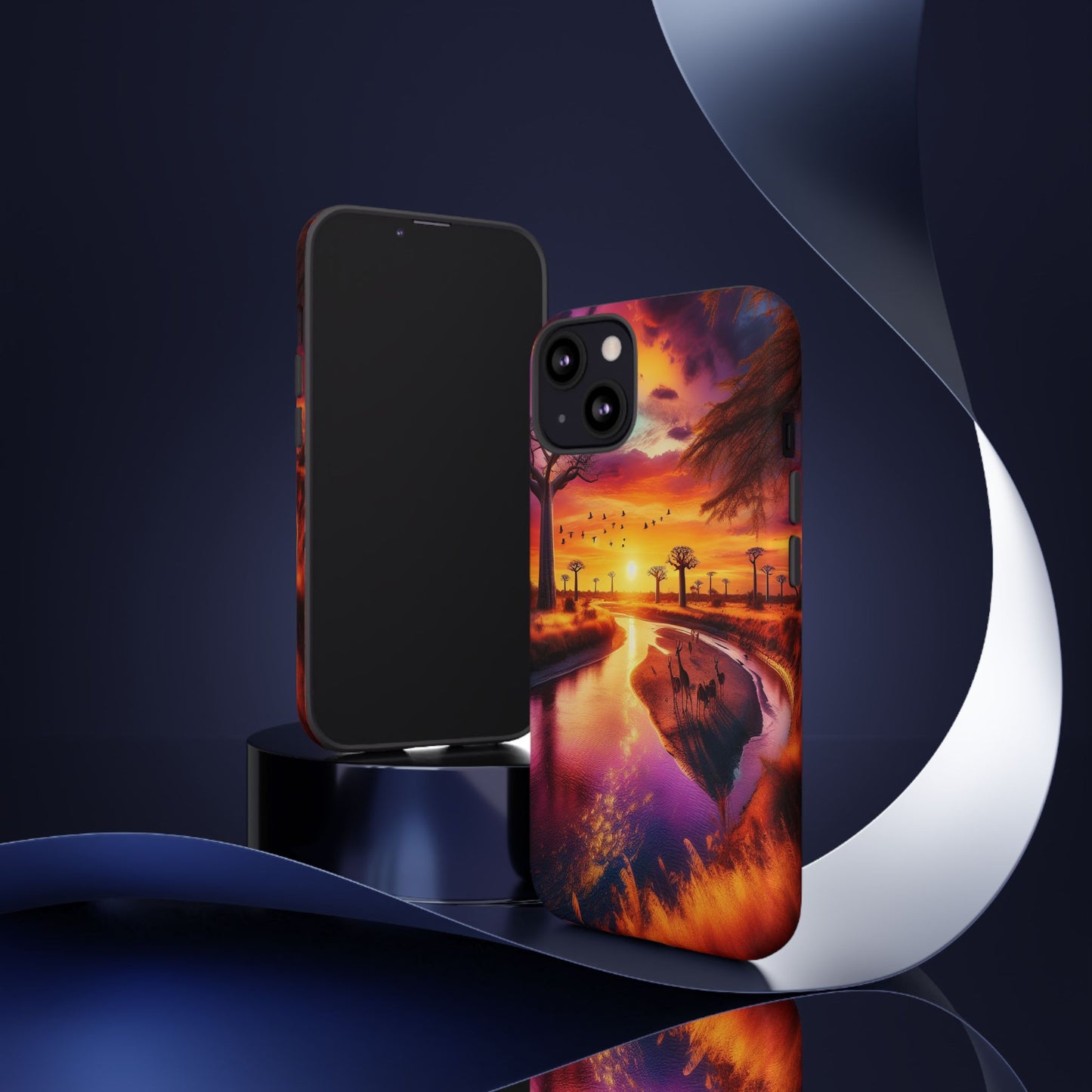 Journey Through Radiant Savannah - Phone Case