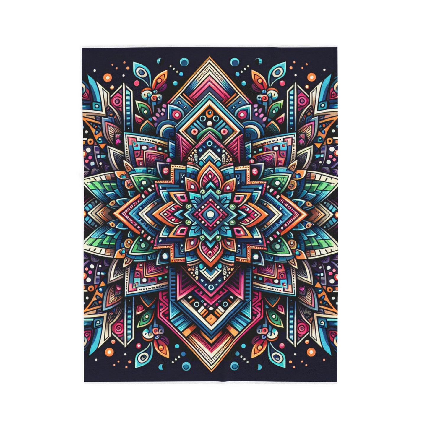 Mandala Kaleidoscope - Plush Blanket