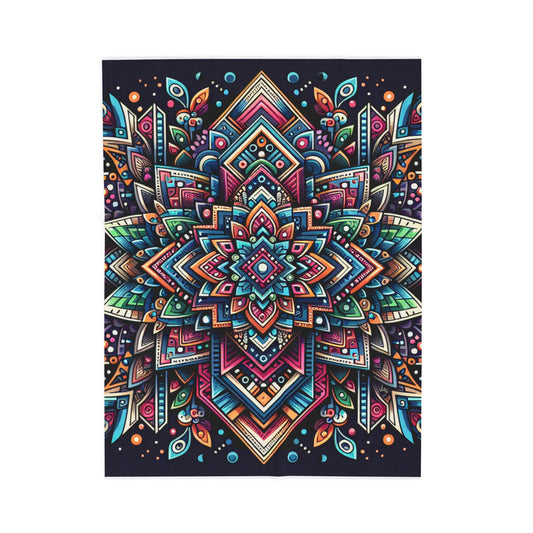 Mandala Kaleidoscope - Plush Blanket