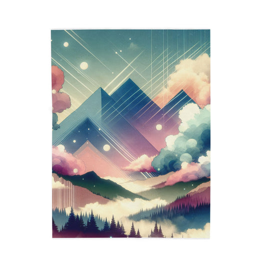 Breathtaking Mountain View - Plush Blanket