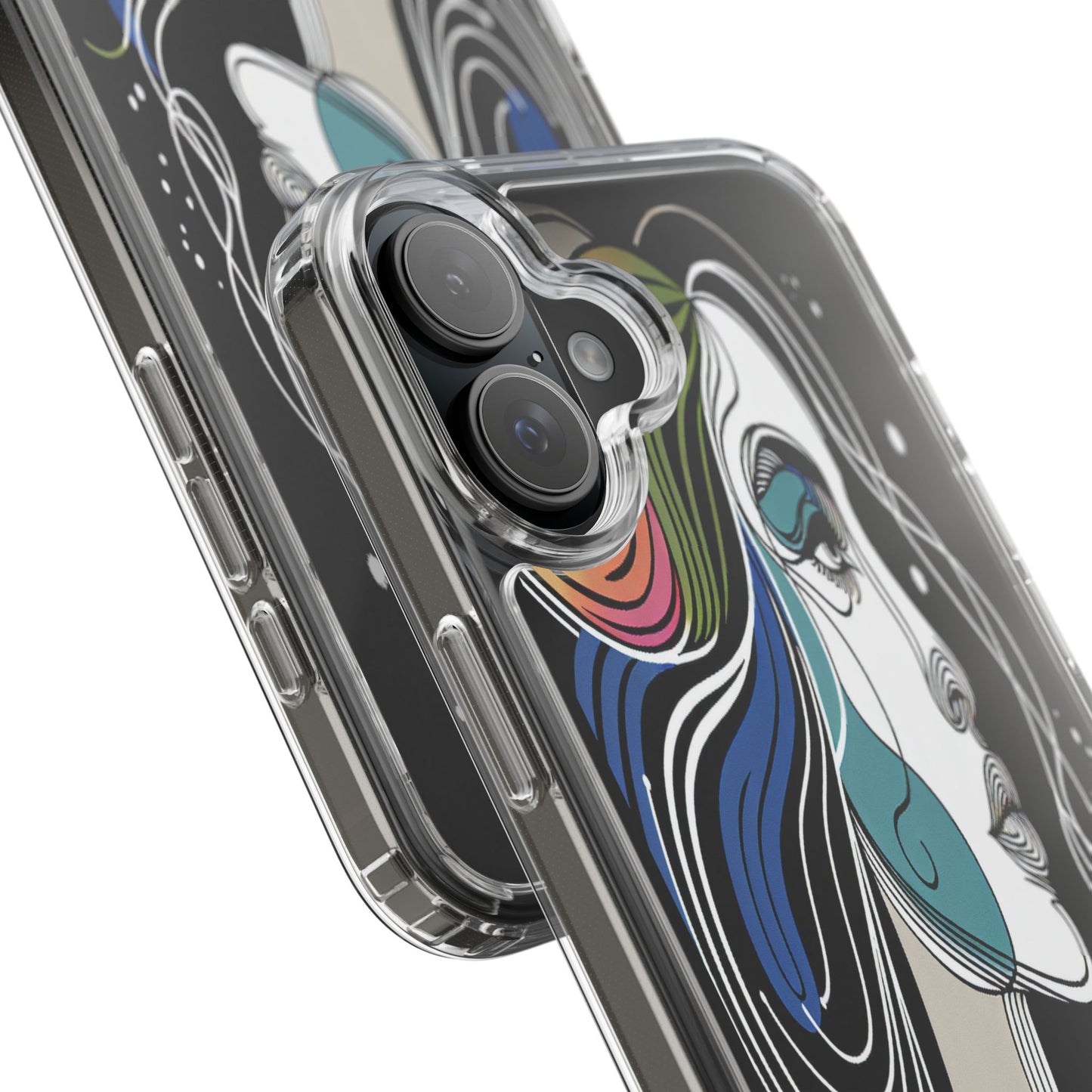 Transparent Portrait of Imagination Iphone Case Compatible With Iphone 16 15 14 - Clear Phone Cover