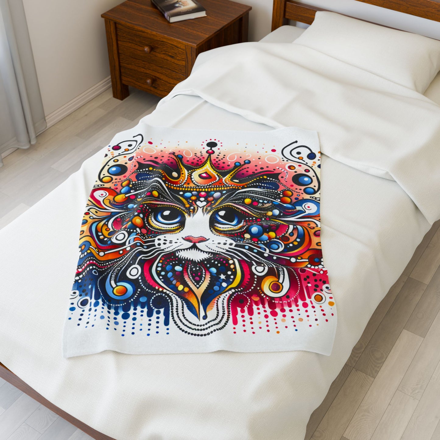 Majestic Feline Splendor - Plush Blanket