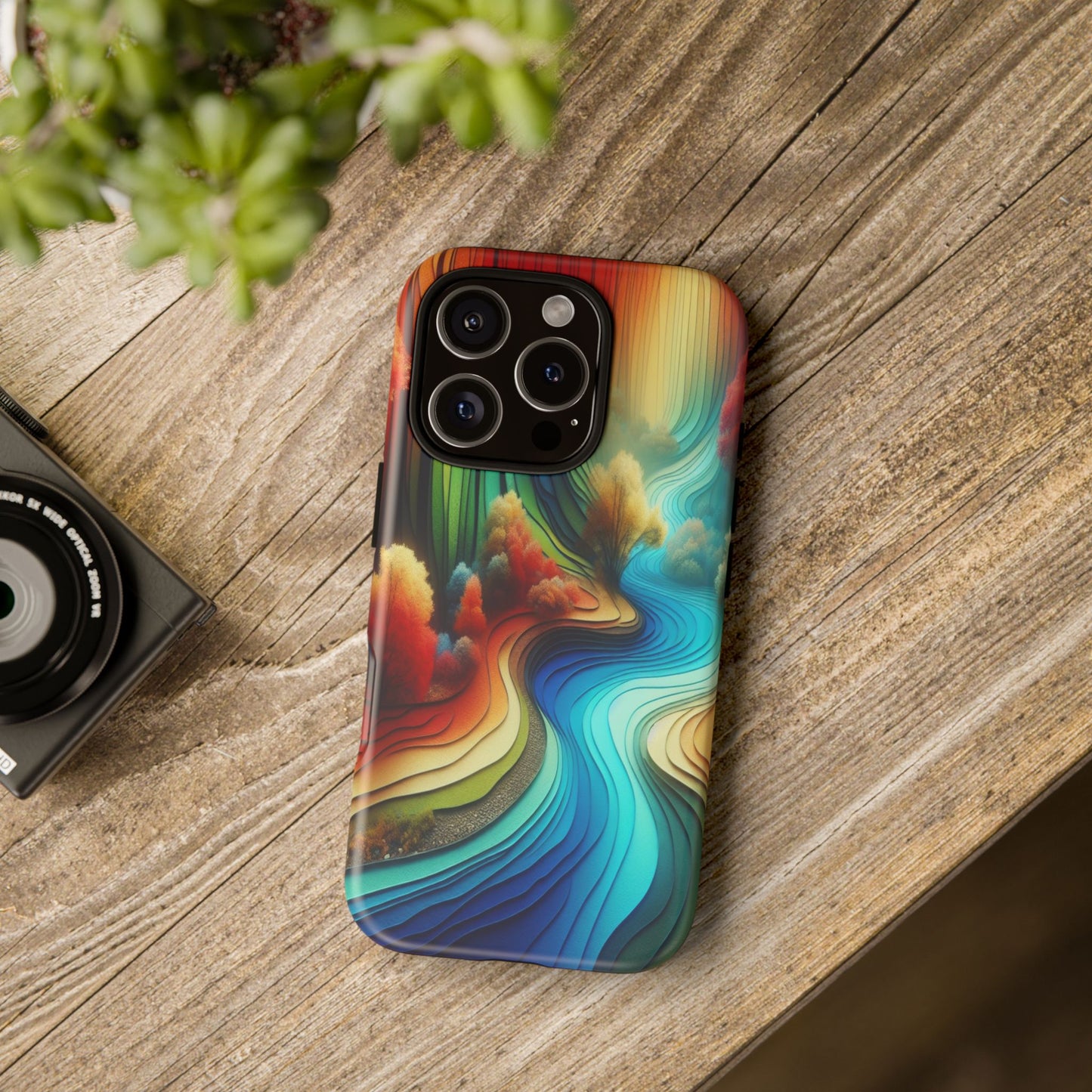 Protective River of Colors Iphone Case Compatible With Iphone 16 15 14 - Iphone Cover