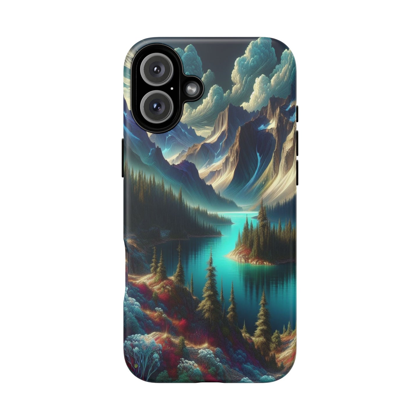 Custom ProtectiveMajestic Peaks and Tranquil WatersIphone Case Compatible With Iphone 16 15 14 - Phone Cover