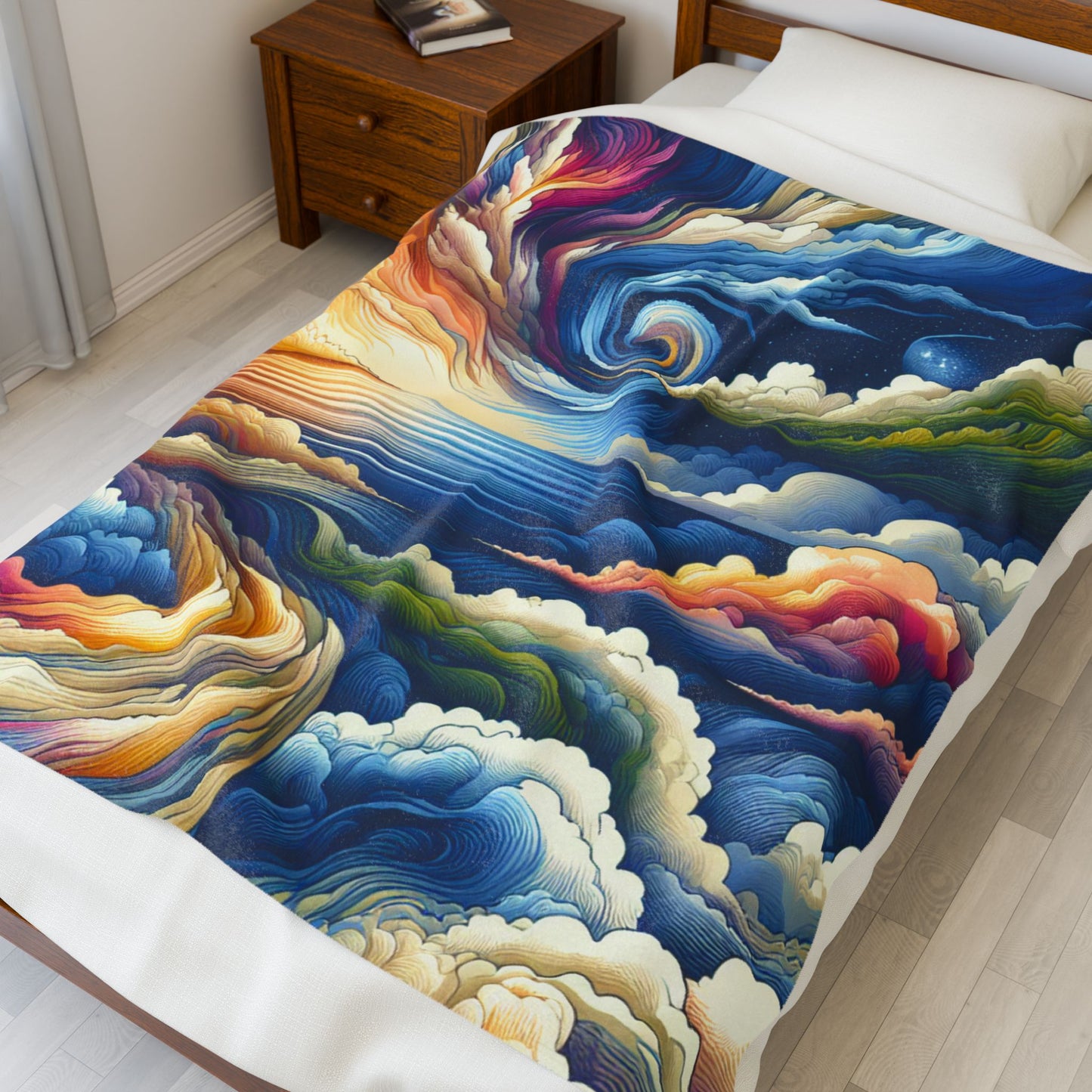 Swirling Creation - Plush Blanket