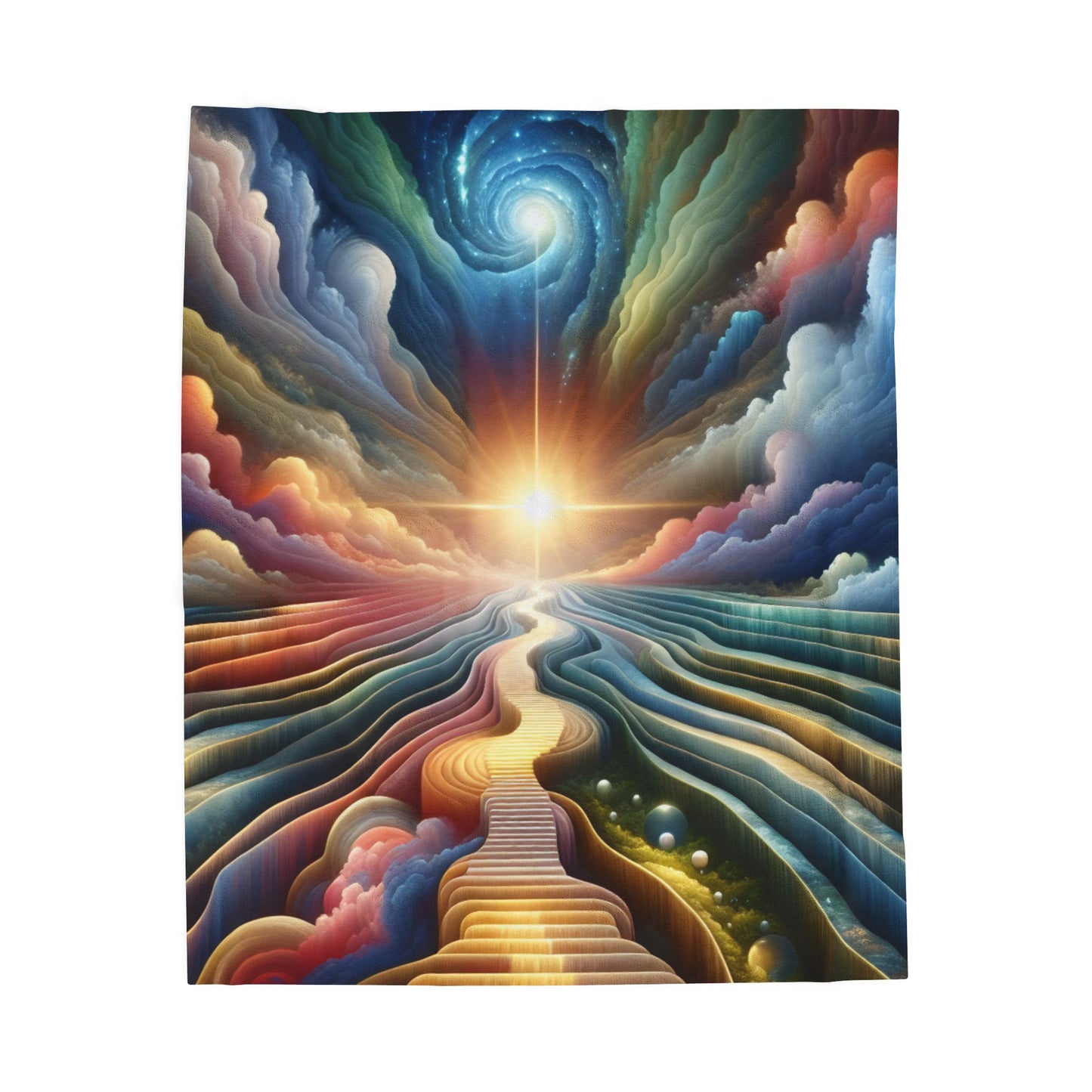 Pathway to Infinity - Plush Blanket