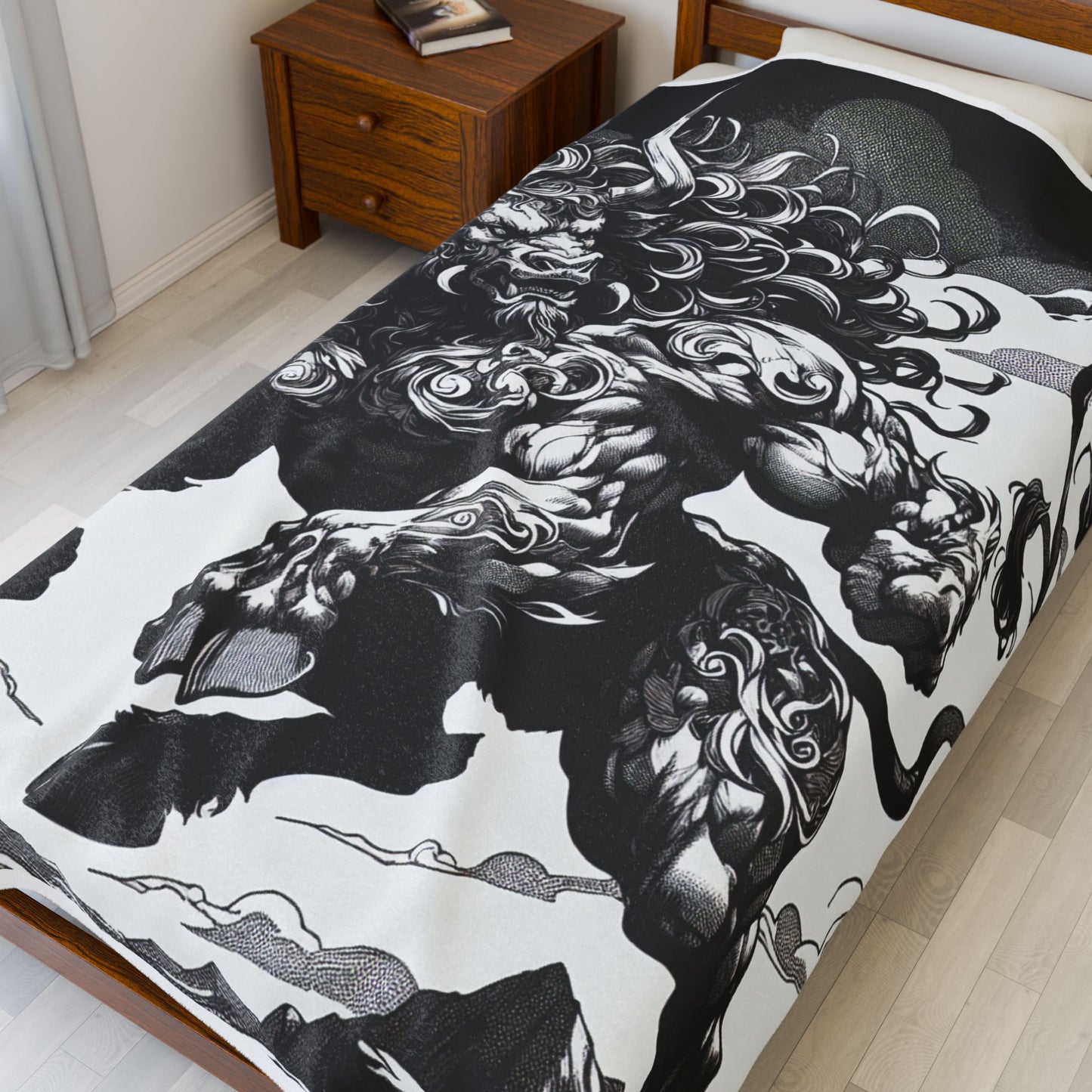 Majestic Bull Leap - Plush Blanket