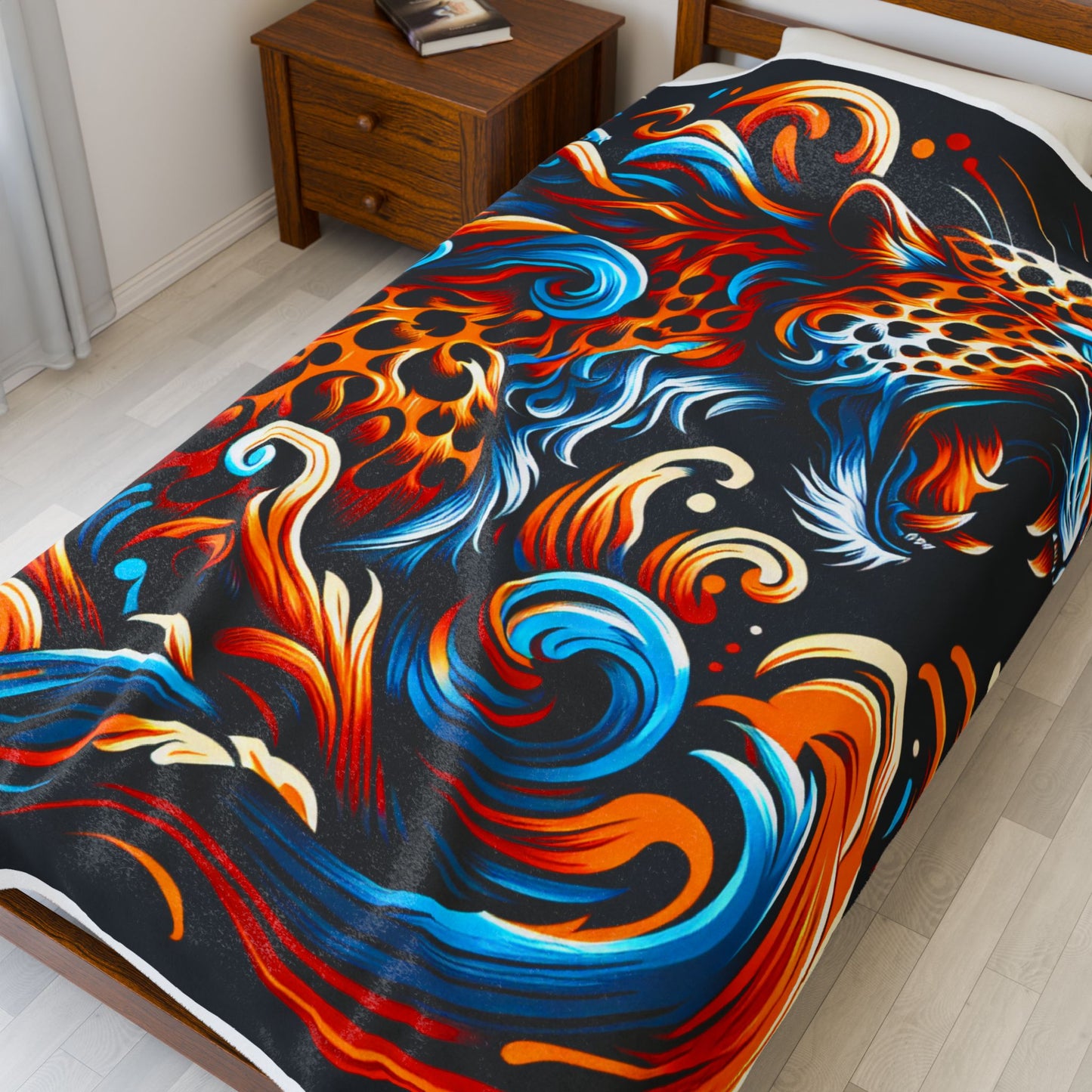 Fierce Majesty in Motion - Plush Blanket