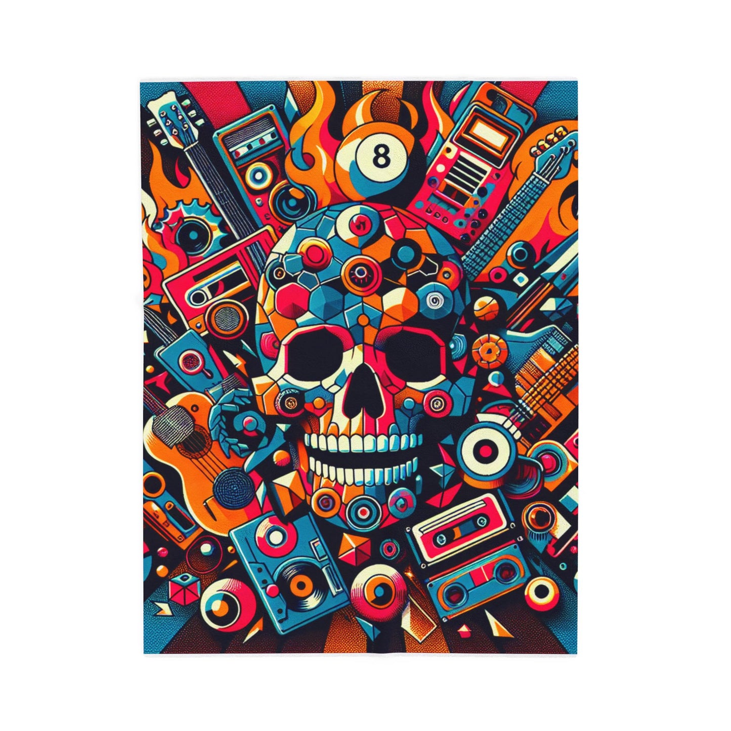 Melodic Fusion Fiesta - Plush Blanket