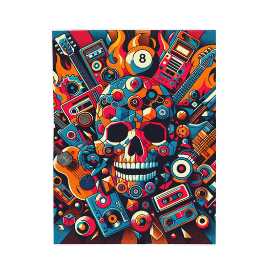 Melodic Fusion Fiesta - Plush Blanket