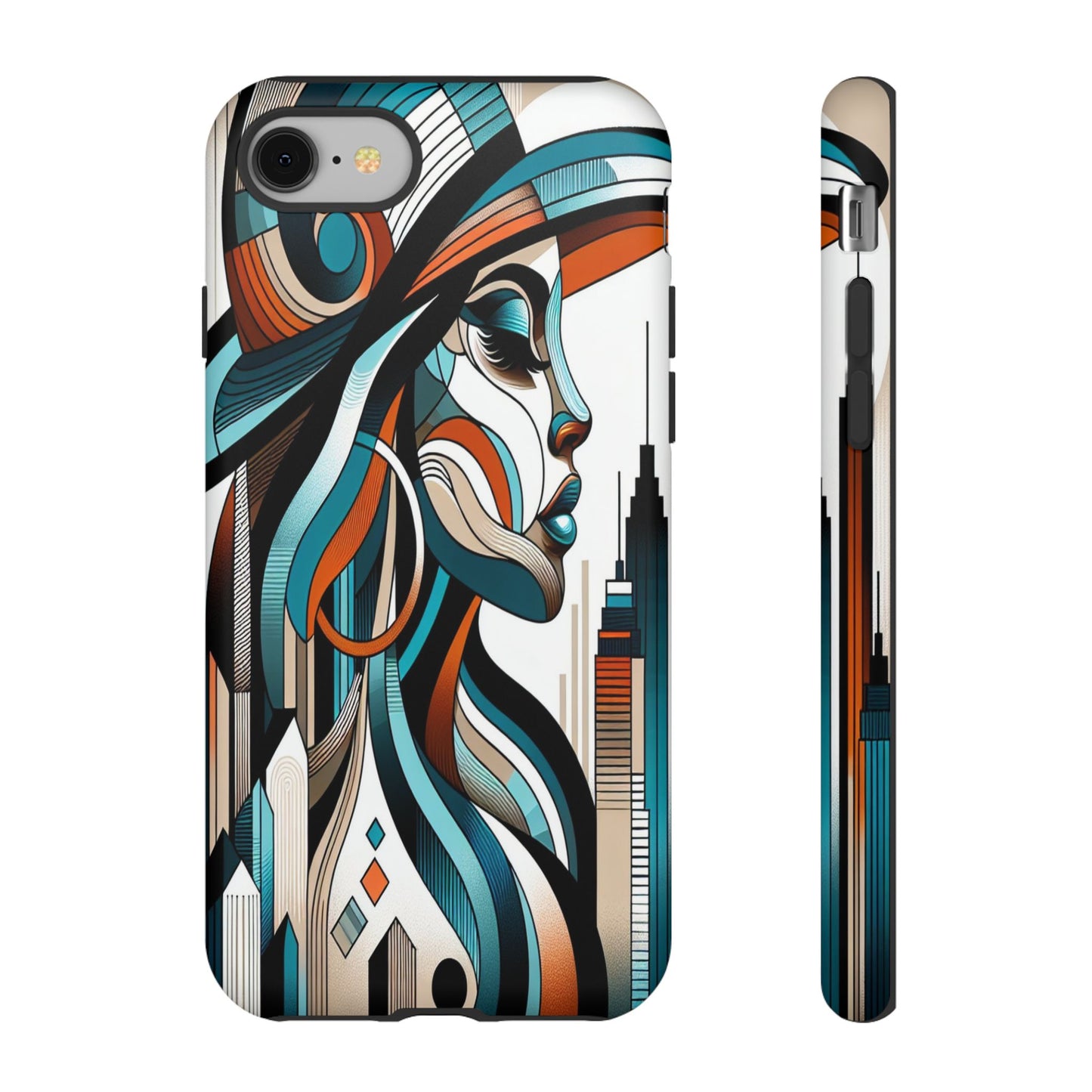 Custom ProtectiveCity Muse in Abstract LinesIphone Case Compatible With Iphone 16 15 14 - Phone Cover
