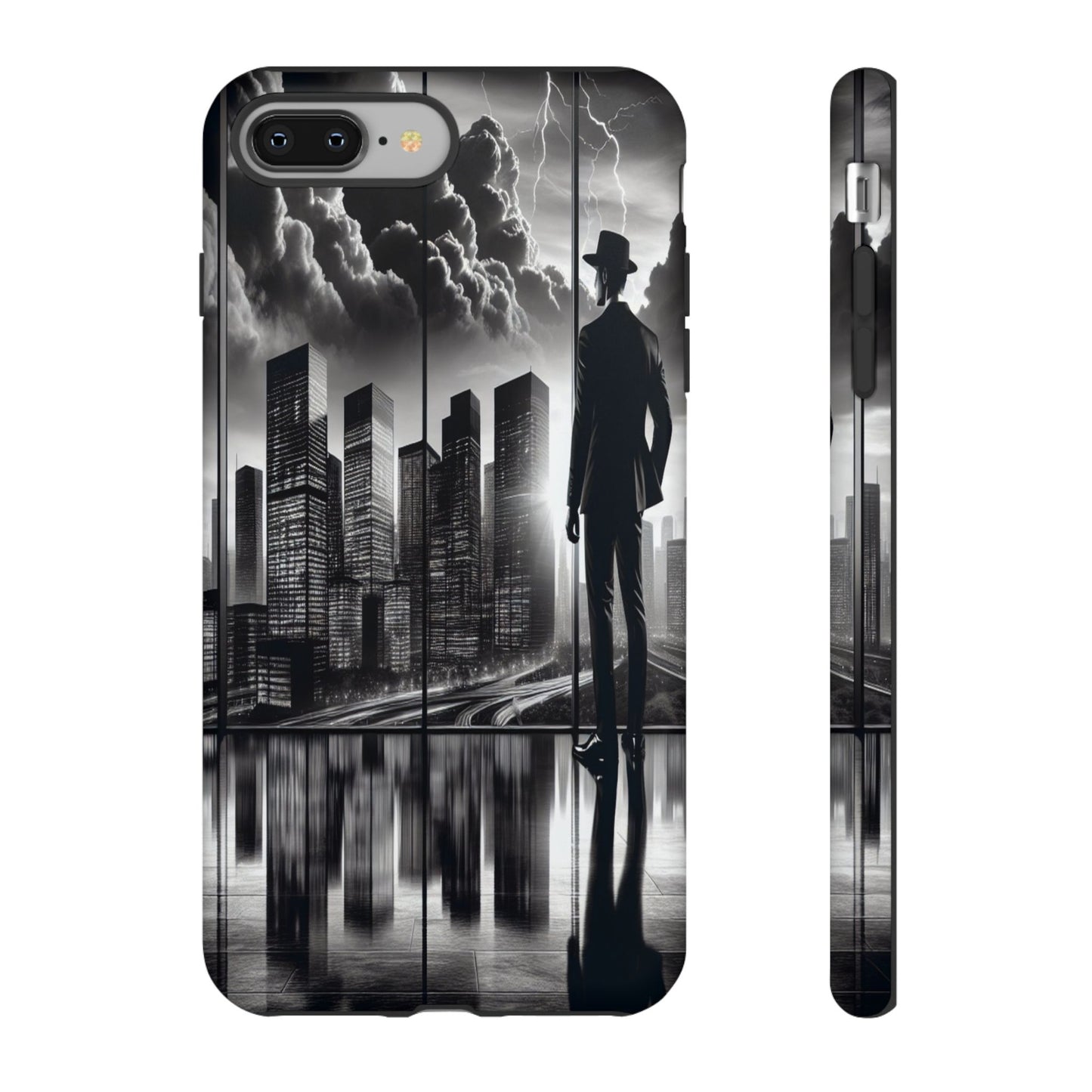 Protective Cityscape in Monochrome Moments Iphone Case Compatible With Iphone 16 15 14 - Phone Cover