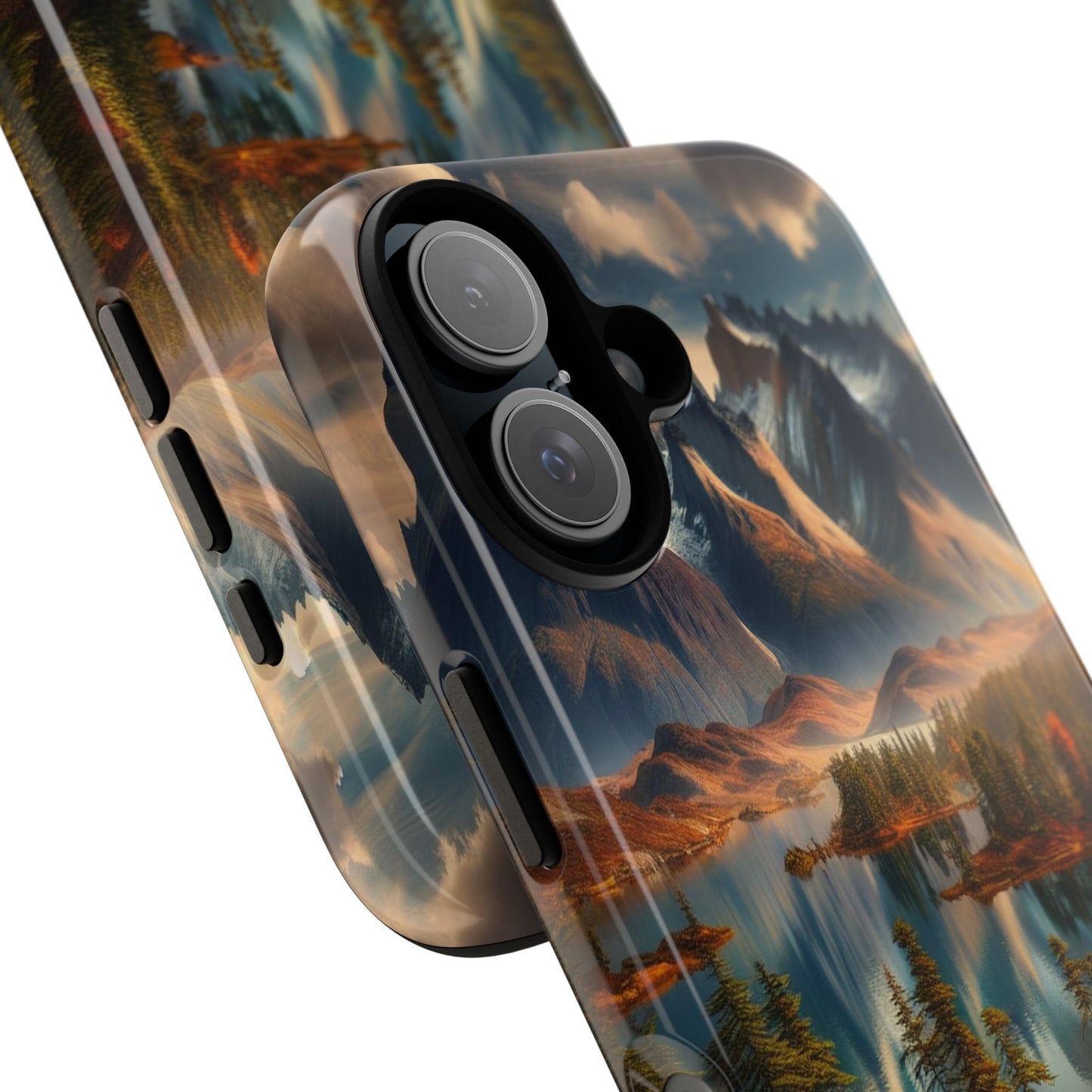 Custom ProtectiveMajestic Peaks and Tranquil WatersIphone Case Compatible With Iphone 16 15 14 - Phone Cover