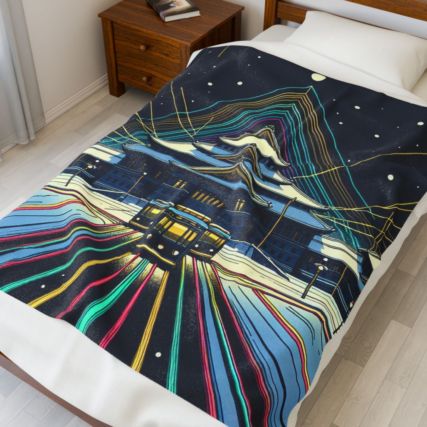 Palace of Light and Snowflakes - Plush Blanket