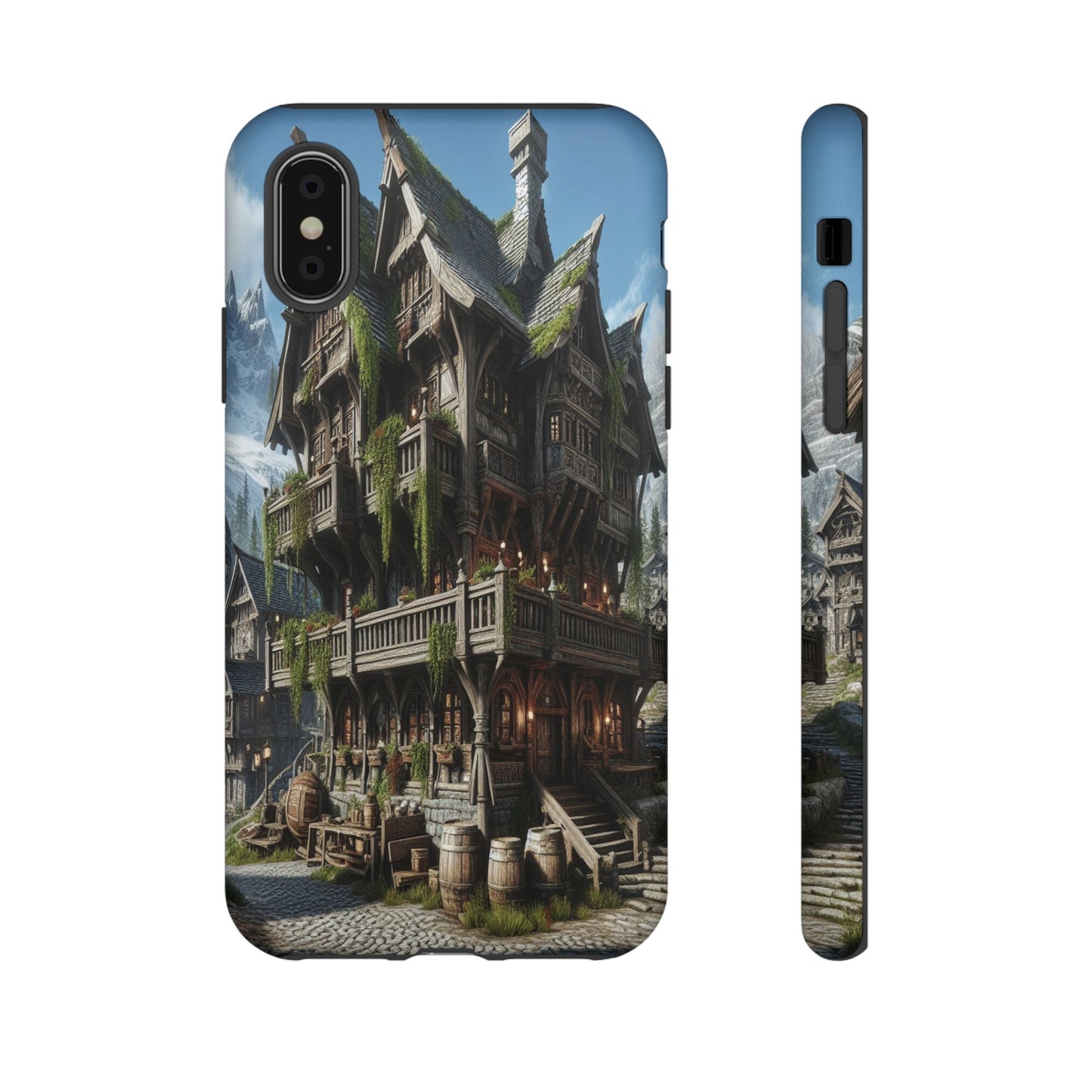 Custom ProtectiveMountain Village RetreatIphone Case Compatible With Iphone 16 15 14 - Phone Cover