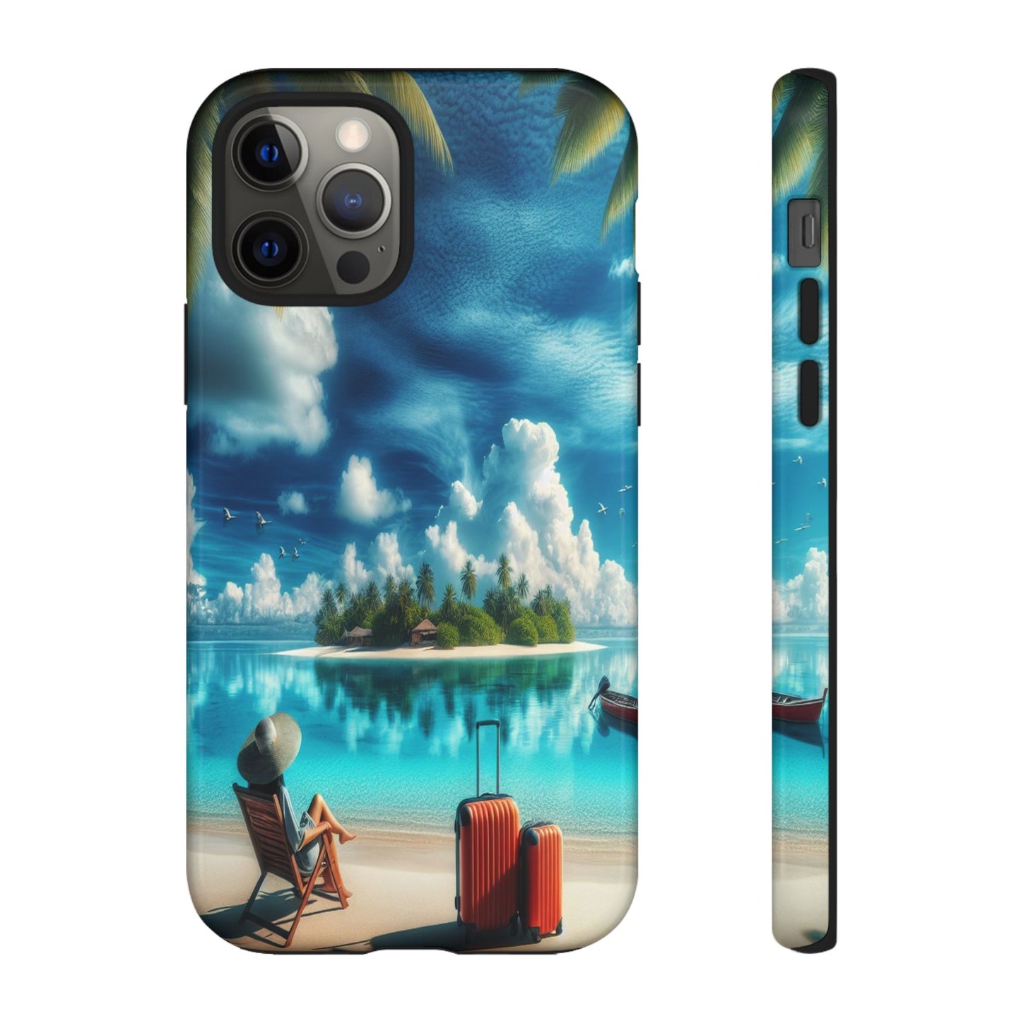 Custom ProtectiveIsland Escape in ParadiseIphone Case Compatible With Iphone 16 15 14 - Phone Cover