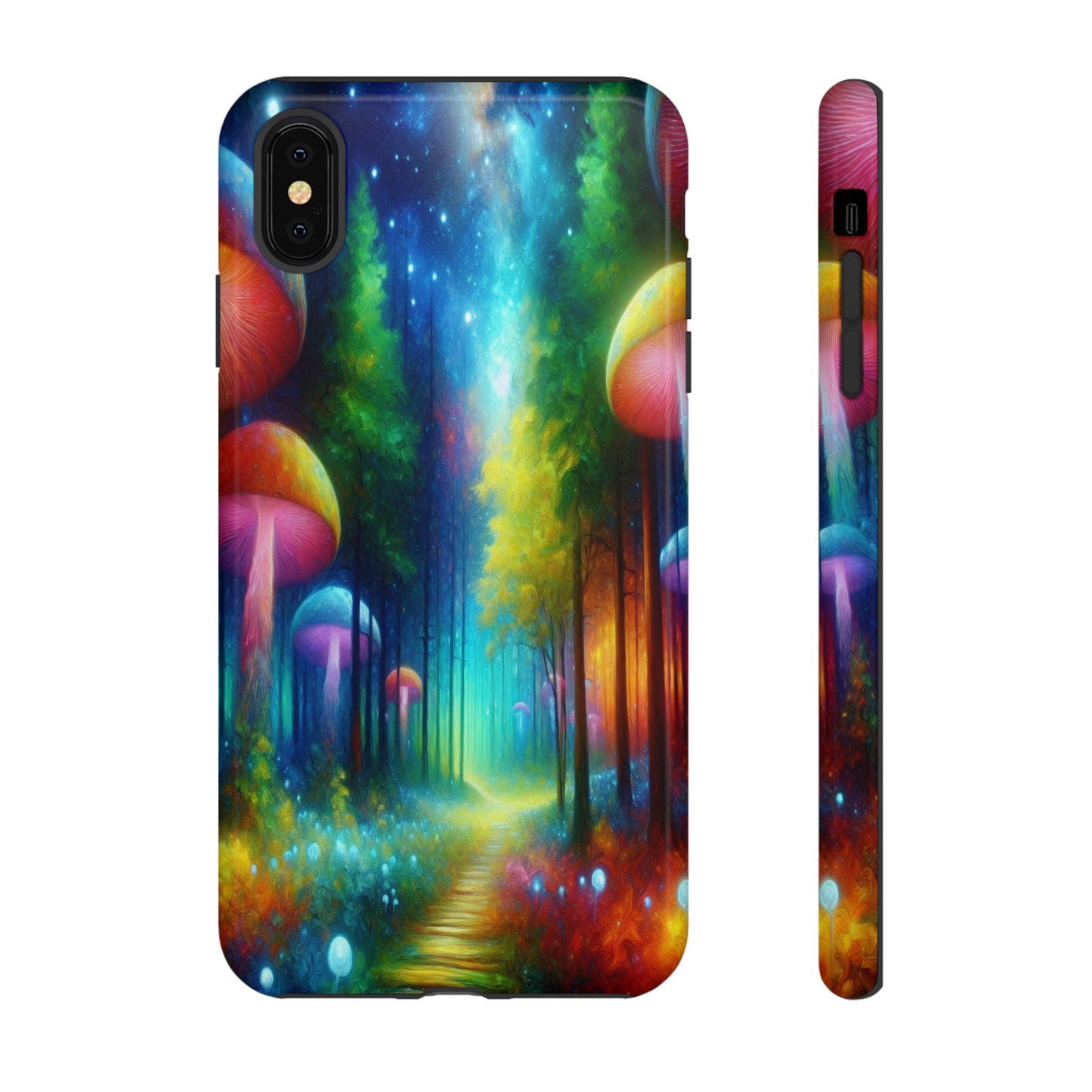 Mushroom Pathway in a Mystical Forest - Phone Case