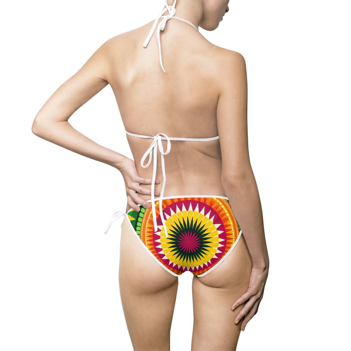 Women's Kaleidoscopic Culture Tapestry Bikini Swimsuit