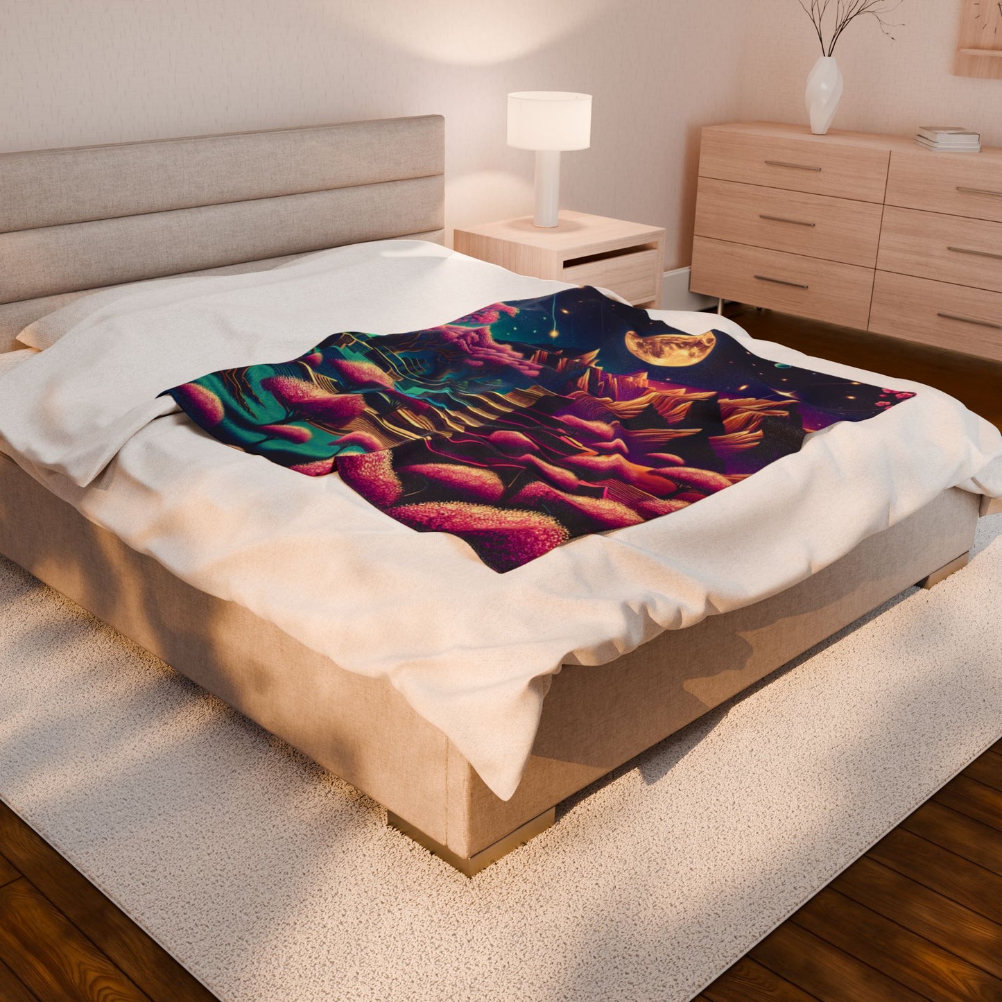 Lunar Fantasia- Plush Blanket