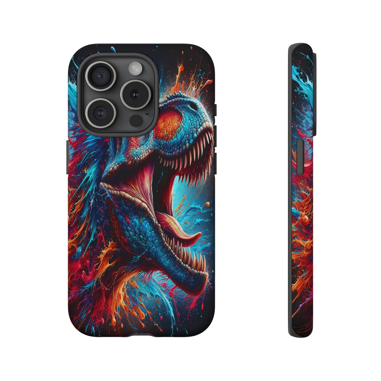Colorburst Dinosaur Roar - Phone Case