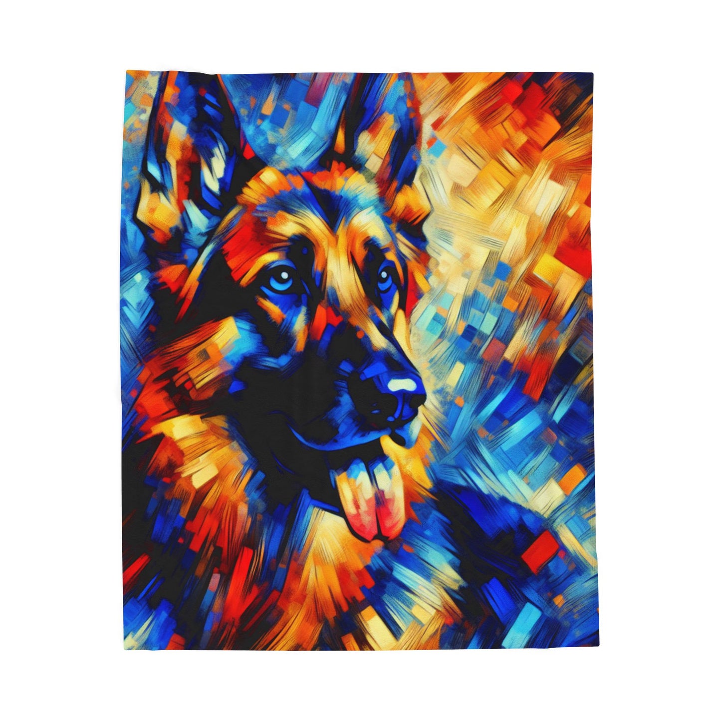 Chromatic Canine Harmony - Plush Blanket
