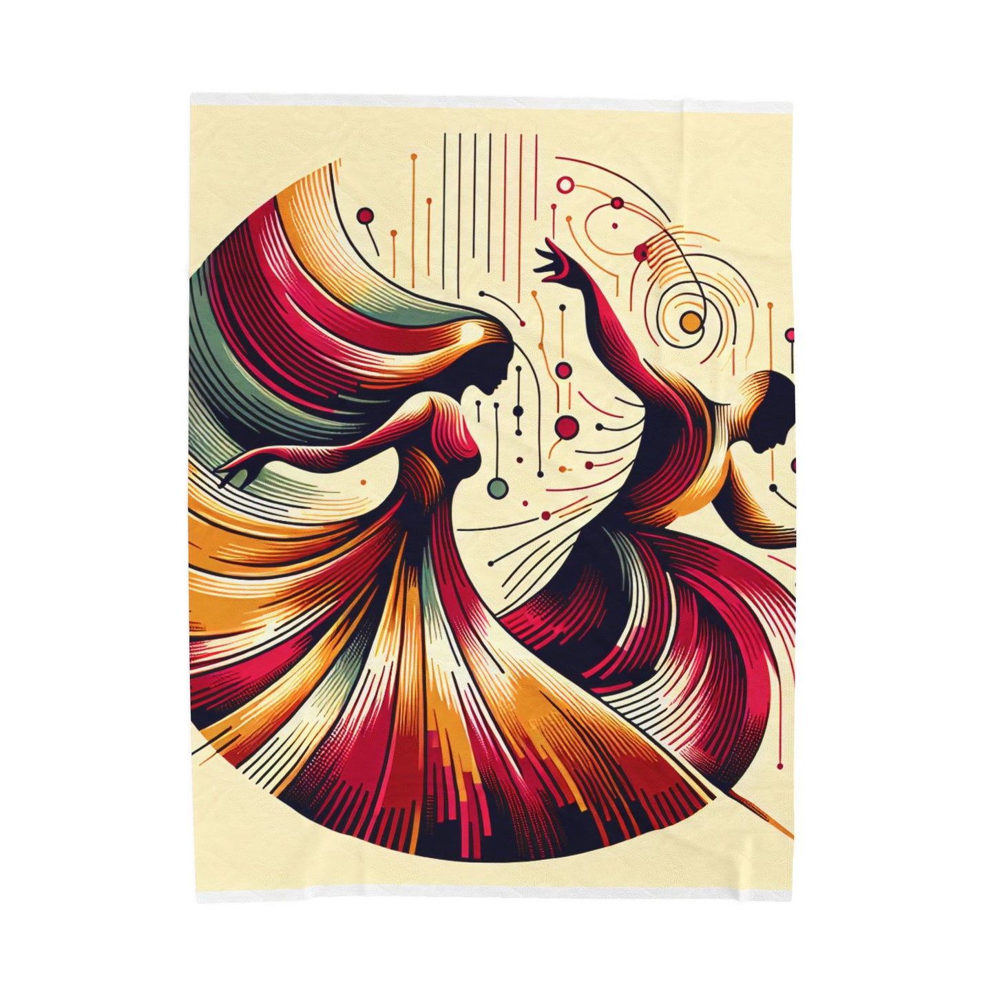 Flow of Movement - Plush Blanket