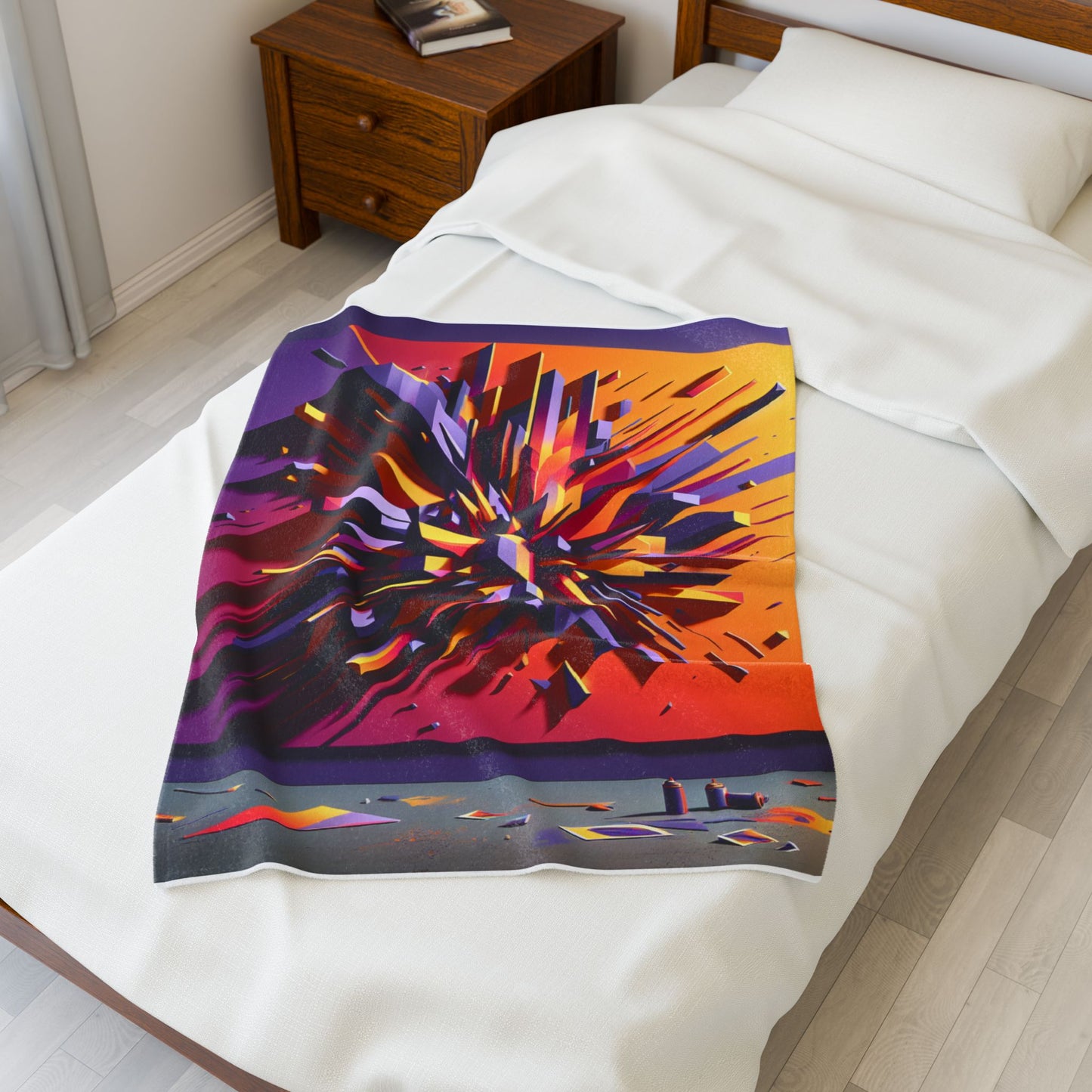 Burst of Dimensions - Plush Blanket