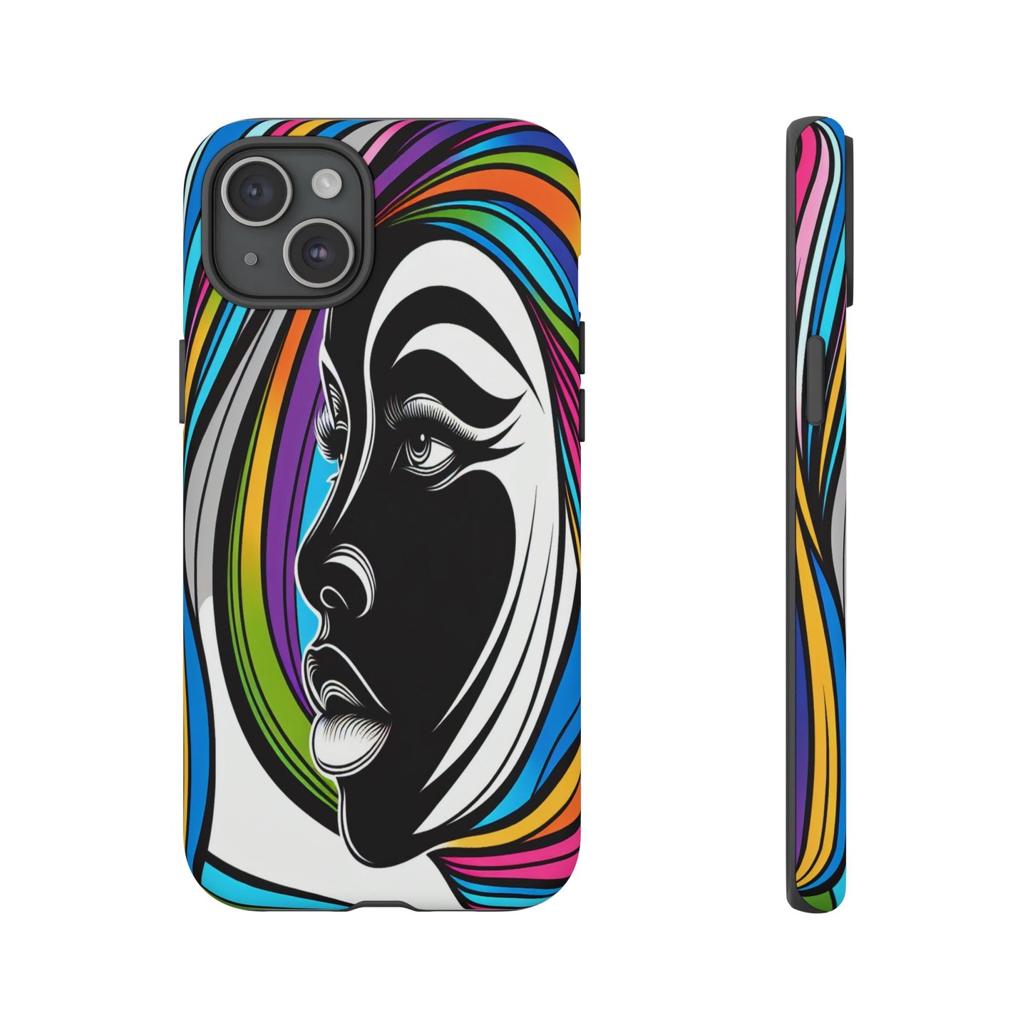 Colorful Portrait Fusion - Phone Case