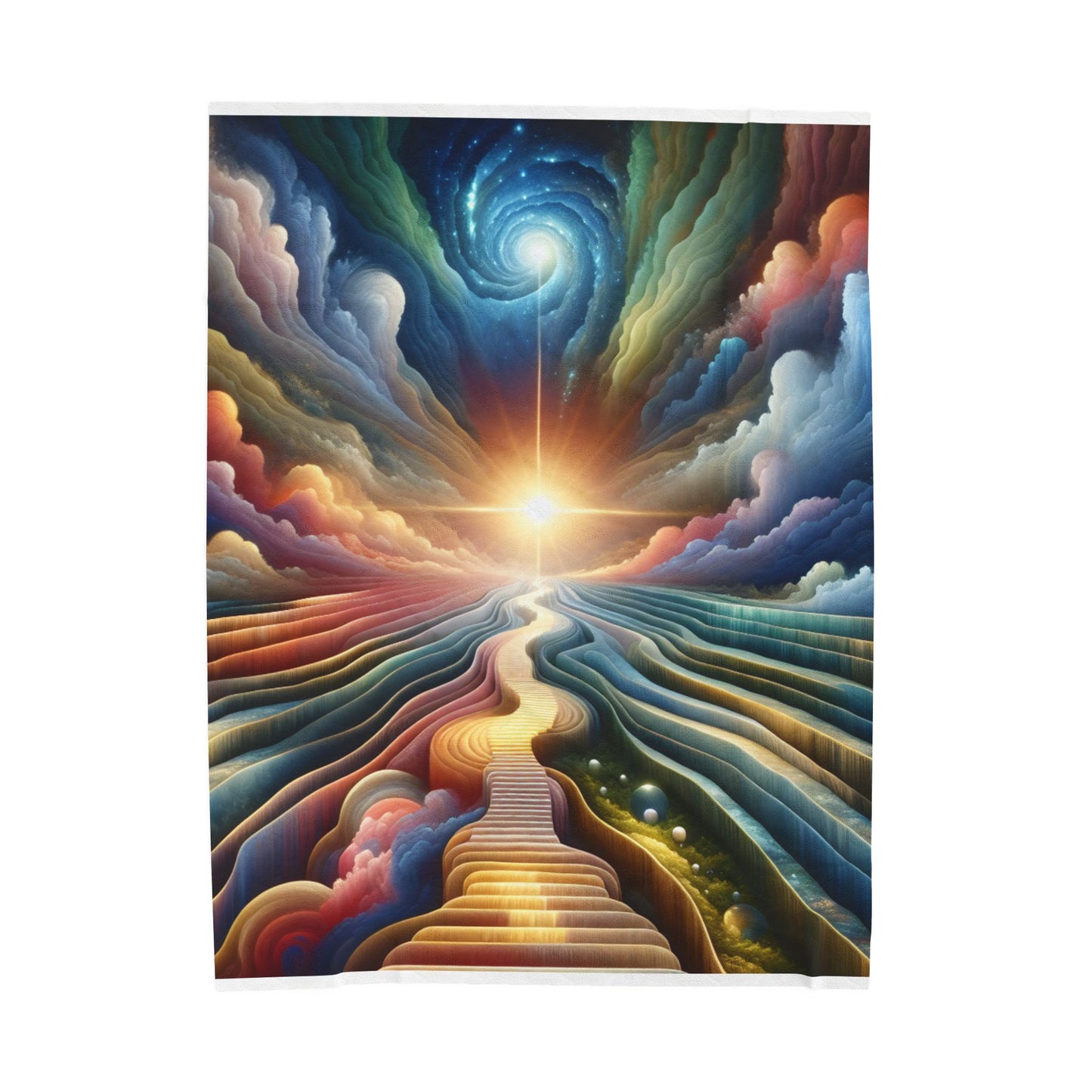Pathway to Infinity - Plush Blanket