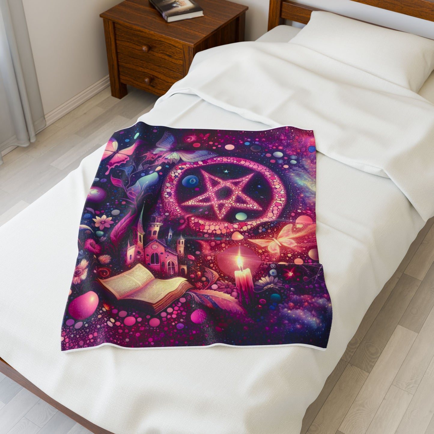 Mystical Realm of Wonder - Plush Blanket