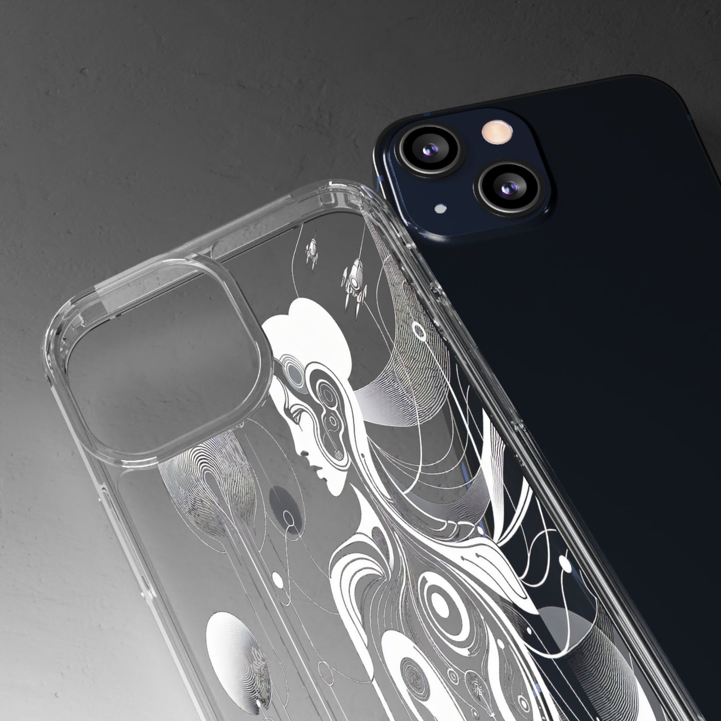 Transparent Galactic Ascent Iphone Case Compatible With Iphone 16 15 14 - Clear Phone Cover