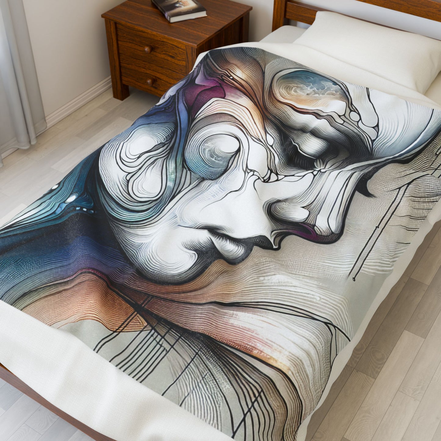 Abstract Contemplation- Plush Blanket