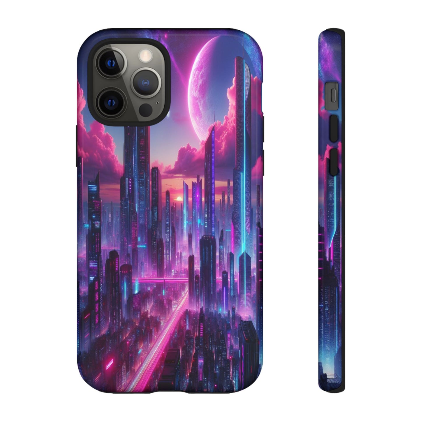 Futuristic Skyline Fantasy - Phone Case