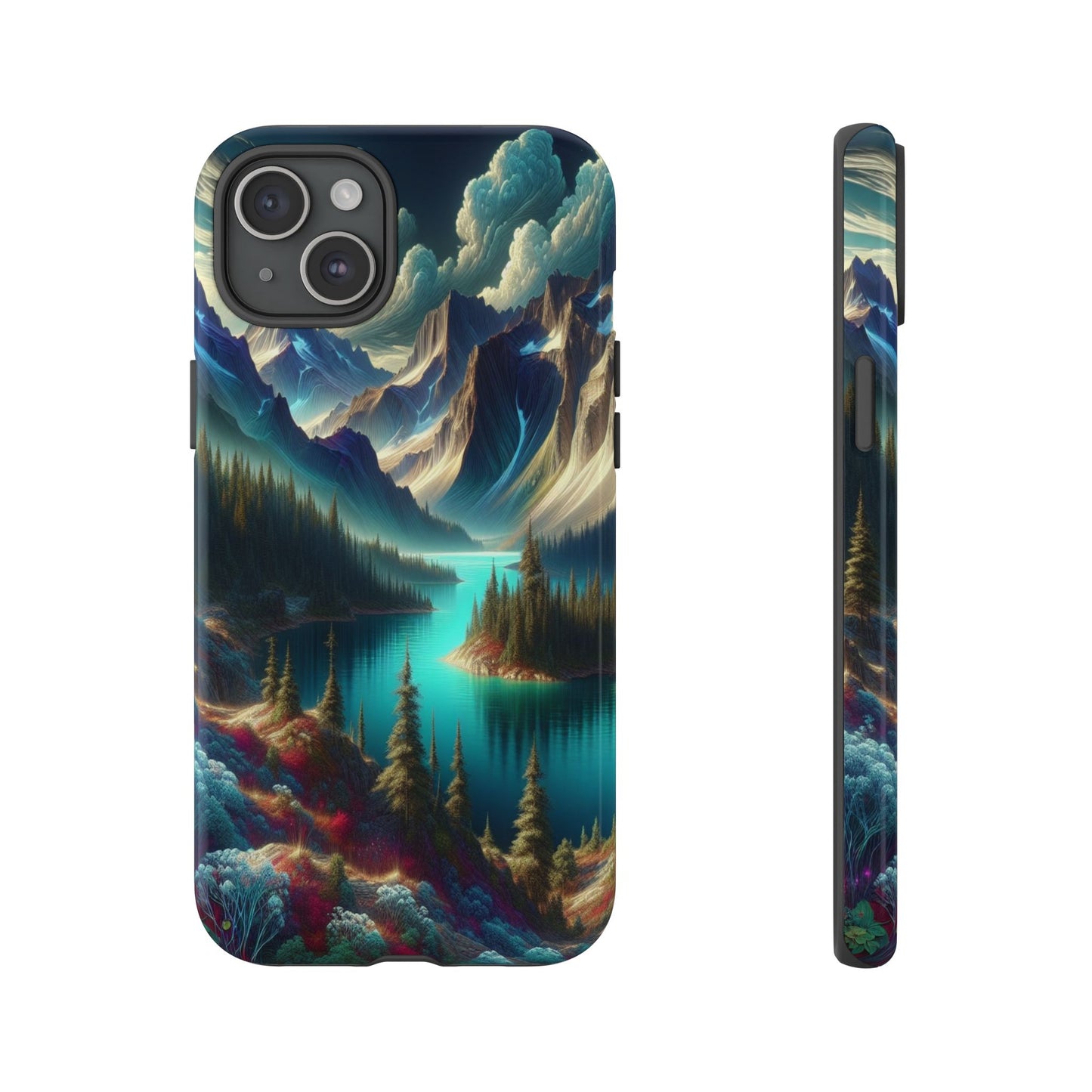 Custom ProtectiveMajestic Peaks and Tranquil WatersIphone Case Compatible With Iphone 16 15 14 - Phone Cover